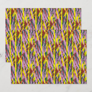 Eine flauschig graue Katze mit grünen Augen sitzt  Dankeskarte