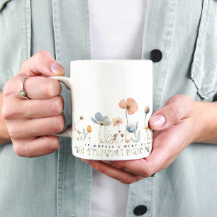 Eine florale Note für Kaffeestunden: Geschenk für Kaffeetasse