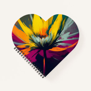 Eine florale Odyssee – Ausdrucksstarker Blütenzaub Notizbuch