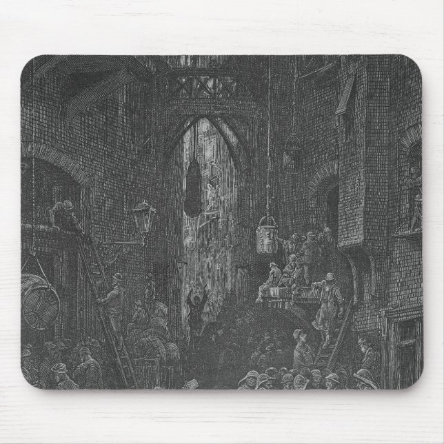 Eine Flussufer-Straße, von 'London, a Mousepad (Vorne)
