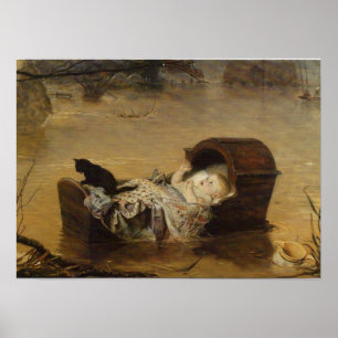 Eine Flut von John Everett Millais Poster