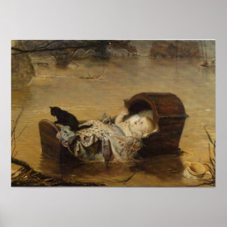 Eine Flut von John Everett Millais Poster