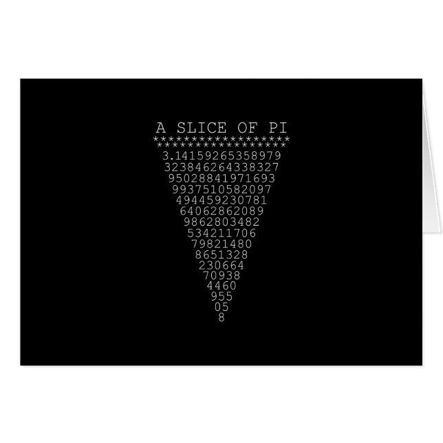 Eine Folie mit Pi-Typografie (Vorderseite (Horizontal))