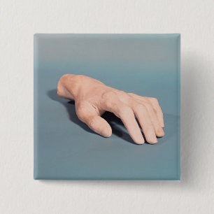 Eine Form der Hand von Frederic Chopin Button