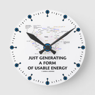 Eine Form der verwendbaren Energie (Krebs) gerade, Runde Wanduhr