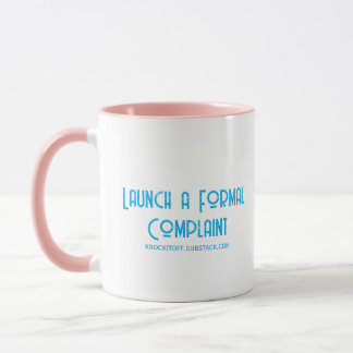 Eine formelle Beschwerde einreichen Tasse