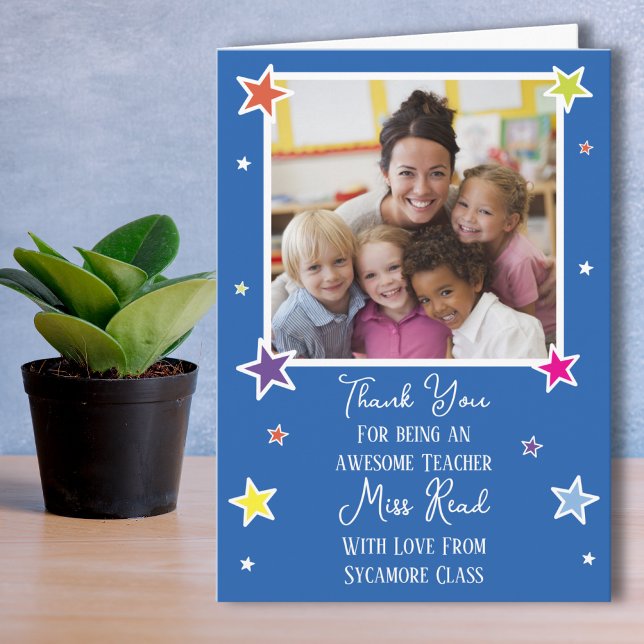 Eine Foto-Lehrer-Dankeskarten Karte (Von Creator hochgeladen)