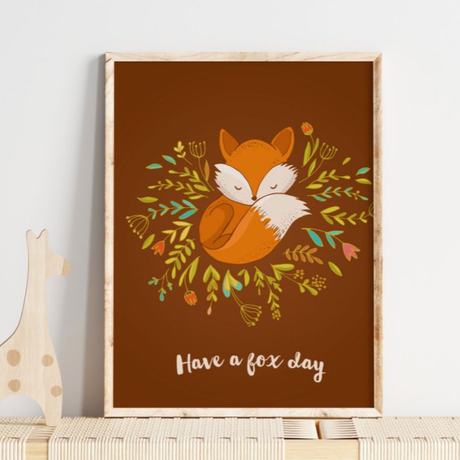 Eine Fox-Day-Wand drucken | Fox Wall Print Poster (Von Creator hochgeladen)
