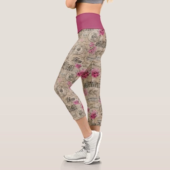 Eine französische Design-Serie 24 Capri Leggings (Links)