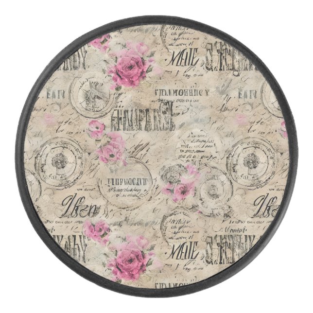 Eine französische Design-Serie 24 Eishockey Puck (Vorderseite)