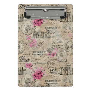 Eine französische Design-Serie 24 Mini Klemmbrett