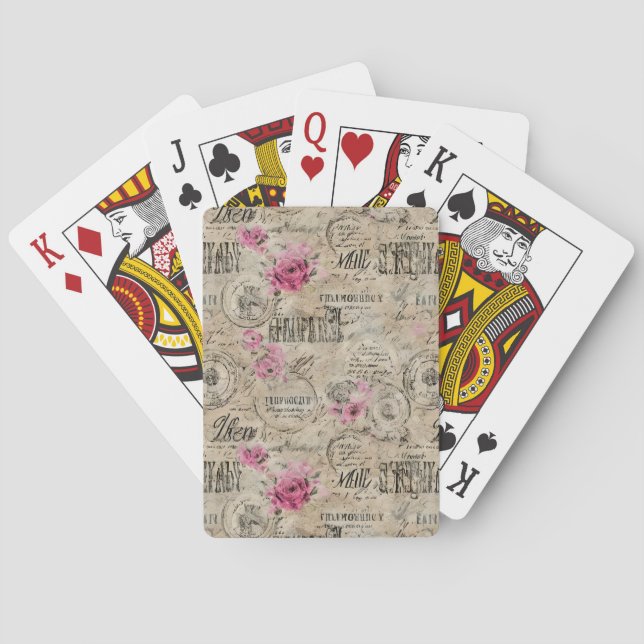 Eine französische Design-Serie 24 Spielkarten (Rückseite)