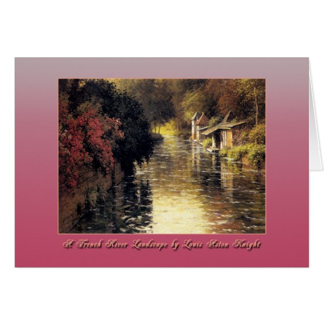 Eine französische Flusslandschaft von Louis Aston  (Vorderseite (Horizontal))