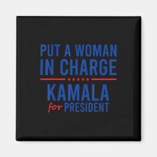 Eine Frau an der Spitze Kamala Harris Demokratin P Magnet