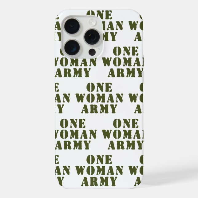 EINE-FRAU-ARmee iPhone Hülle (Rückseite)