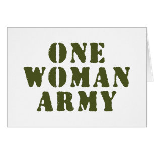 EINE FRAU ARMY CARD