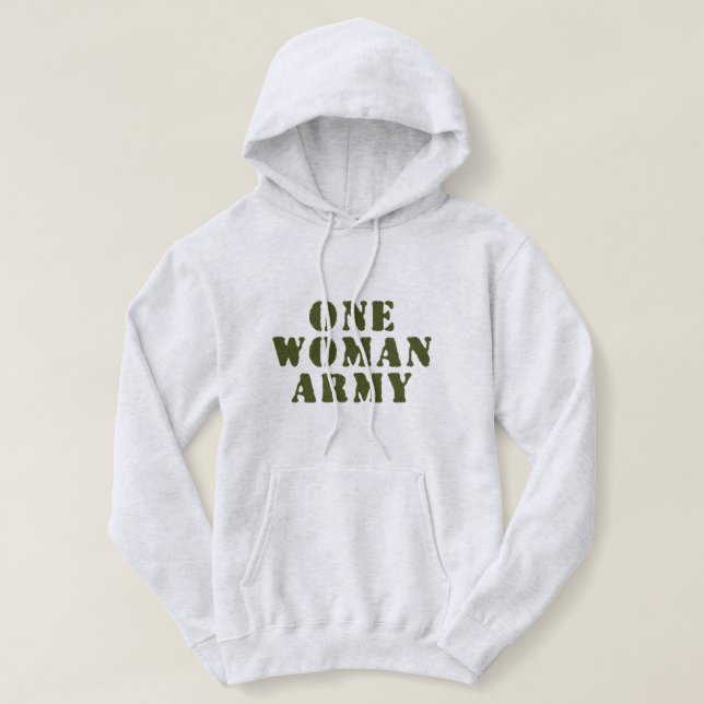 EINE FRAU ARMY HOODIE (Design vorne)