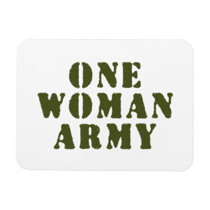 EINE FRAU ARMY MAGNET