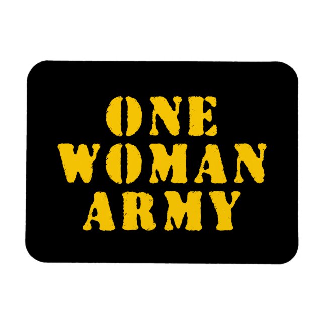 EINE FRAU ARMY MAGNET (Horizontal)