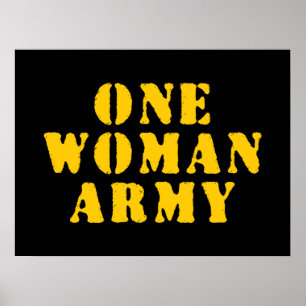 EINE FRAU ARMY POSTER