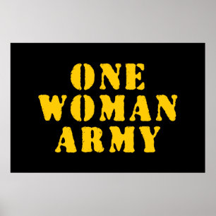 EINE FRAU ARMY POSTER
