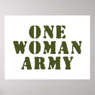 EINE FRAU ARMY POSTER
