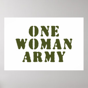 EINE FRAU ARMY POSTER