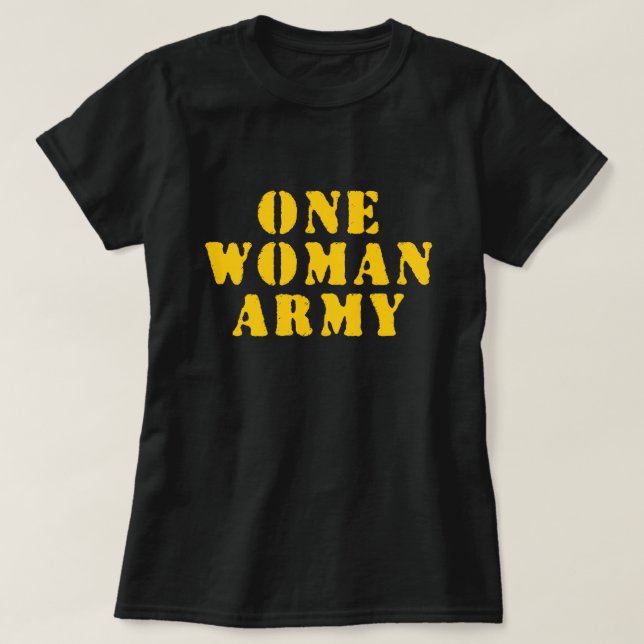 EINE FRAU ARMY T-Shirt (Design vorne)