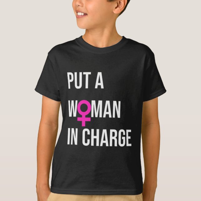 Eine Frau, die Potus als weibliche Präsidentin lei T-Shirt (Vorderseite)