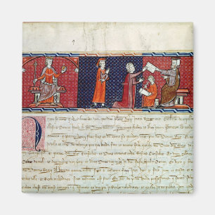 Eine Frau, die vorher einen Eid leistet Magnet