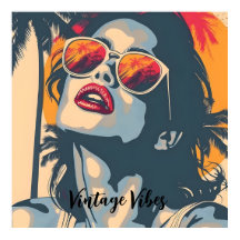 Eine Frau im Retro-Stil