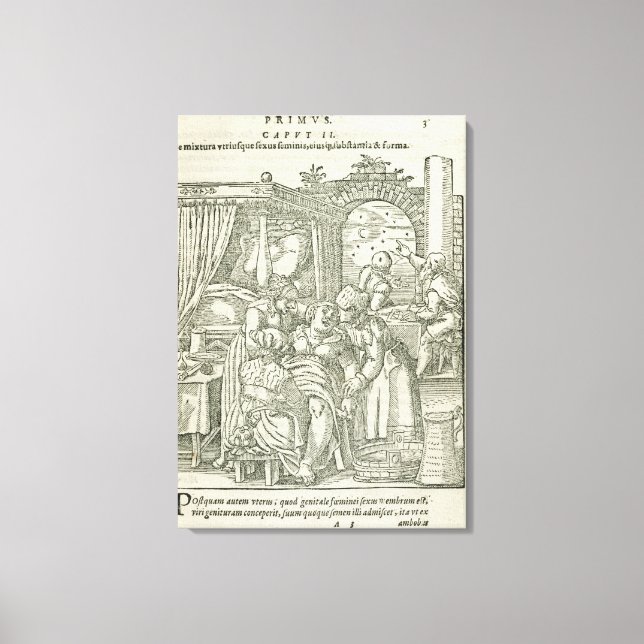 Eine Frau in Arbeit, Abbildung aus Kapitel 2, Bo Leinwanddruck (Vorderseite)