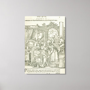 Eine Frau in Arbeit, Abbildung aus Kapitel 2, Bo Leinwanddruck