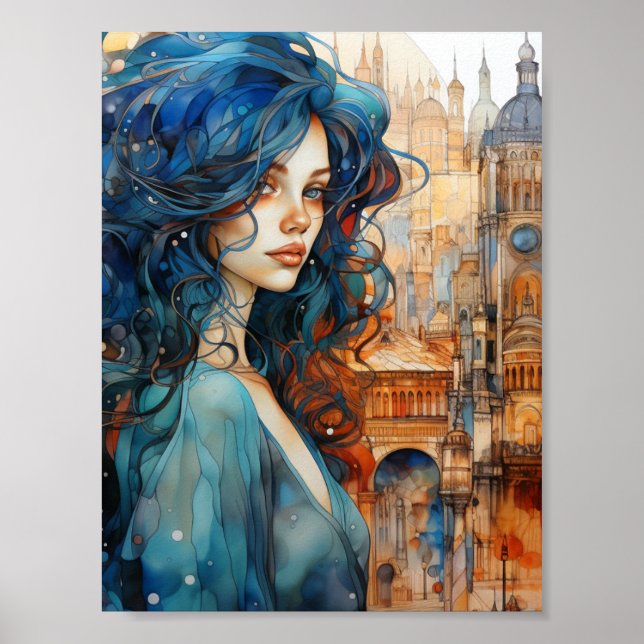 Eine Frau in der Stadt Poster (Vorne)