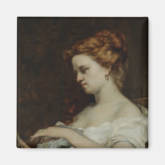 Eine Frau mit Schmuck, 1867 Magnet (Vorne)