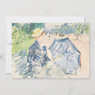 Eine Frau sitzt auf einer Bank   Berthe Morisot