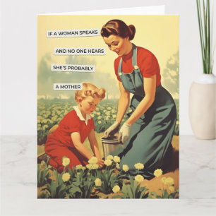 EINE FRAU SPRICHT KARTE