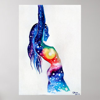 Eine Frau und ihr inneres Universum Poster