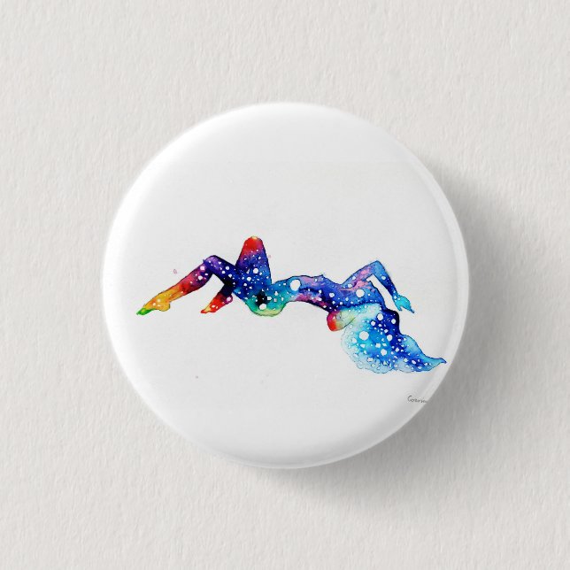 Eine Frau und ihr Universum Button (Vorderseite)
