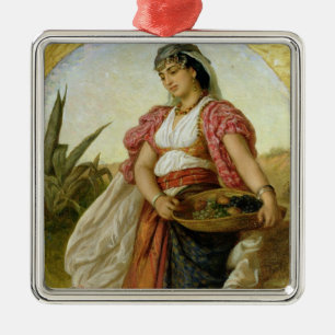 Eine Frau von Algier, 1871 Silbernes Ornament