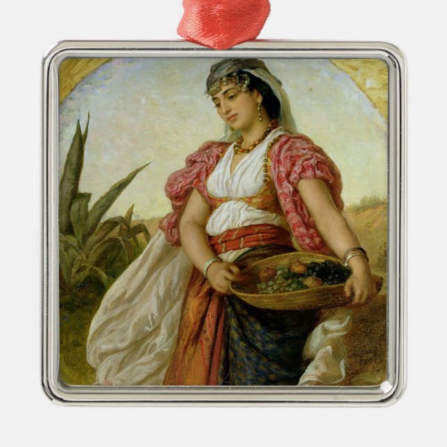 Eine Frau von Algier, 1871 Silbernes Ornament (Vorne)
