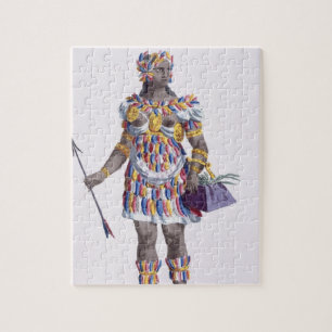 Eine Frau von Honduras, 1780 (farbiger Stich) Puzzle