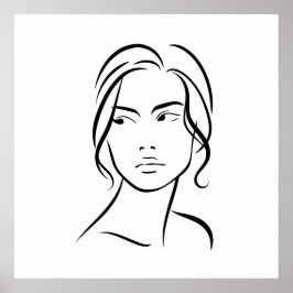 Eine Frauenfront Zeichne 4 Poster