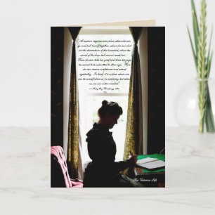 Eine Frauenhöhle - Viktorianisches Zitat Karte