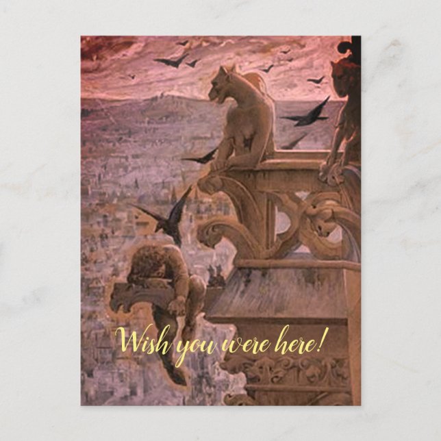 Eine freche Kartenansicht von The Hunchback of Not Postkarte (Vorderseite)