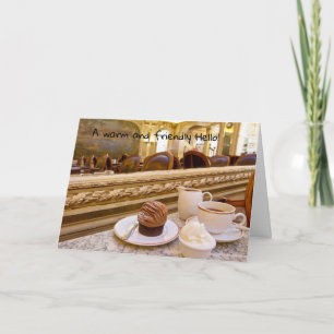 Eine freundliche Hallo-Grußkarte Karte