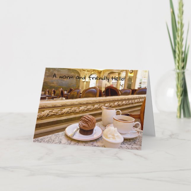 Eine freundliche Hallo-Grußkarte Karte (Vorderseite)