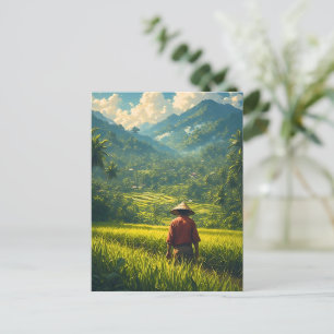 Eine Friedliche Ernte Feiertagspostkarte