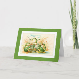 Eine Froggy Happy Birthday Card Karte