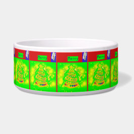 Eine frohe Keramik Pet Bowl Napf